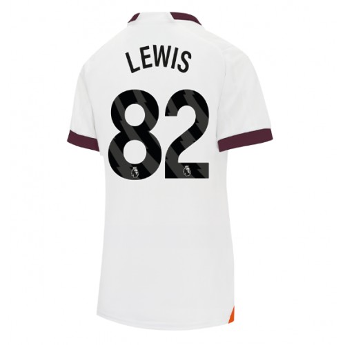 Manchester City Rico Lewis #82 Gostujuci Dres za Ženska 2023-24 Kratak Rukav